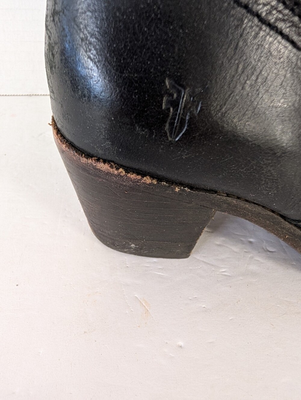 Frye Boots Black Leather Knee-High Riding Women's Sz 6 - Picture 4 of 12